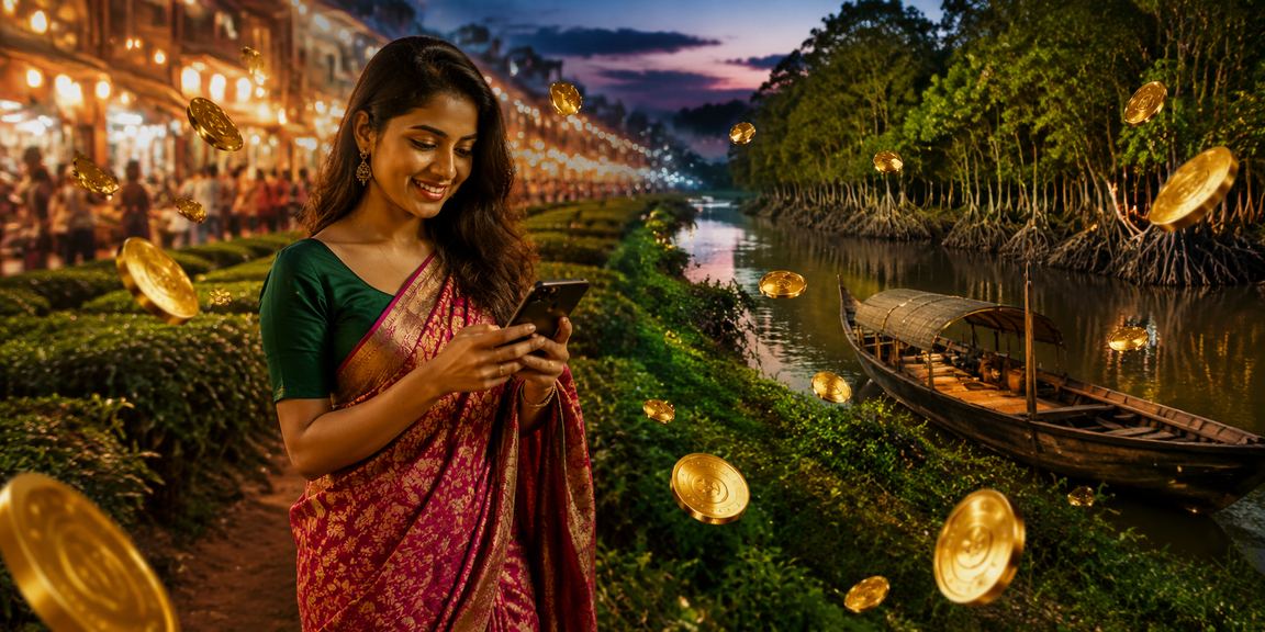 সুন্দরবনের চা বাগানে মোবাইলে ক্যাসিনো ও লটারি খেলছেন বাংলাদেশি ব্যবহারকারী