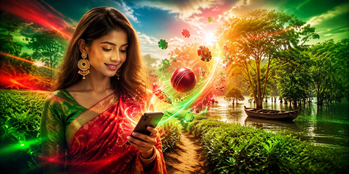 সিলেটে টস পূর্বাভাস ও লাল-সবুজ বেটিং স্ক্রিনে মনোযোগী তরুণ